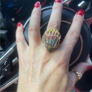 Kurt Geiger Multicolor Shell Ring